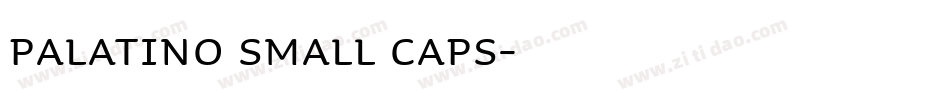 Palatino Small Caps字体转换